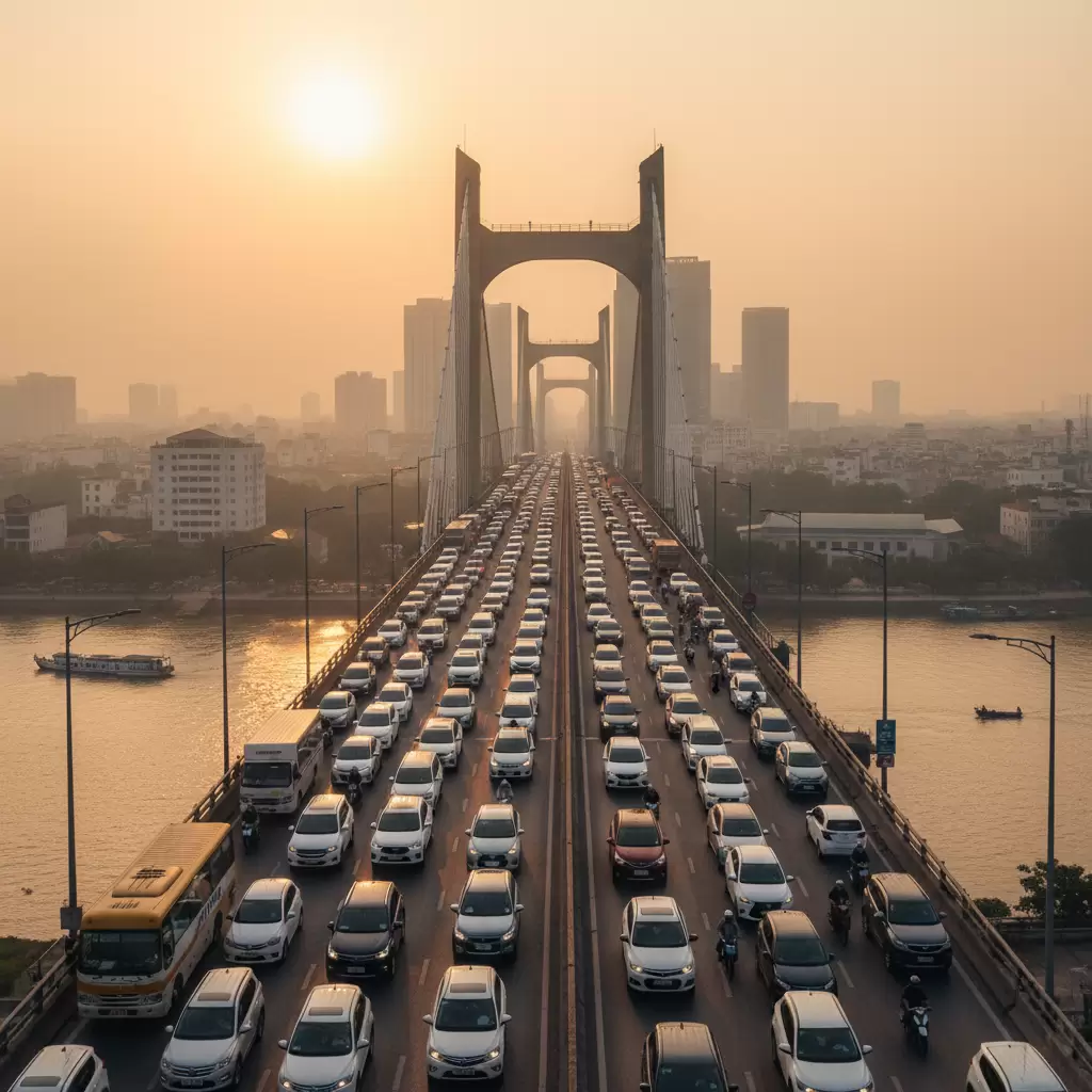 gemini_image_1767170484-2 Giao thông trên Xa lộ Hà Nội và Cầu Sài Gòn thường xuyên ùn tắc vào giờ cao điểm