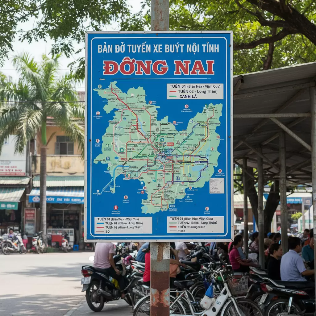 Mạng lưới các tuyến xe buýt nội tỉnh Đồng Nai được tổ chức khoa học dễ dàng tra cứu