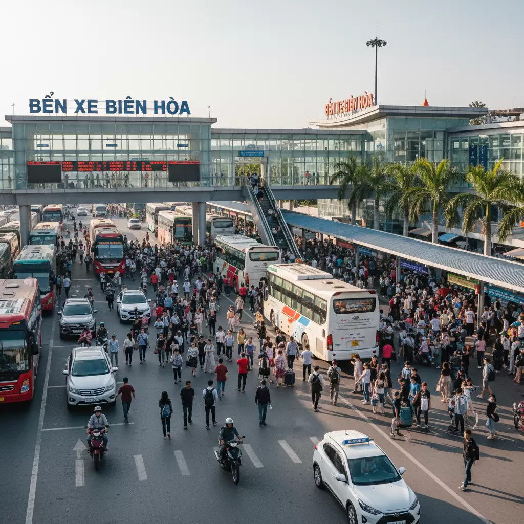 Bến Xe Biên Hòa là trung tâm trung chuyển quan trọng của khu vực Đông Nam Bộ