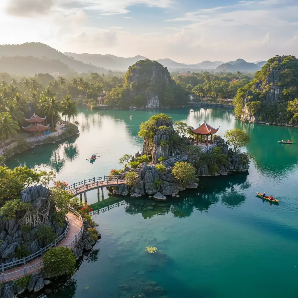 Khu du lịch Bửu Long được mệnh danh là Vịnh Hạ Long thu nhỏ của Biên Hòa