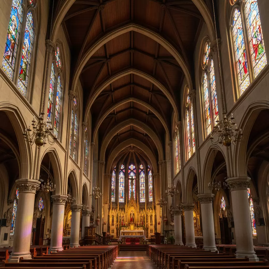 gemini_image_1767176387-1 Kiến trúc cổ kính của Nhà thờ Biên Hòa là điểm nhấn văn hóa quan trọng của thành phố