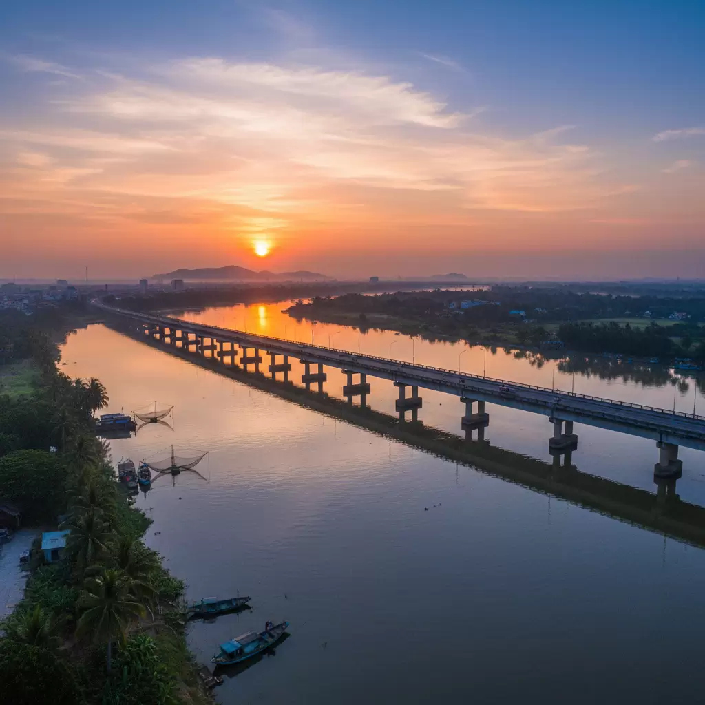 gemini_image_1767177986 Cầu Hóa An một biểu tượng kết nối quan trọng của thành phố Biên Hòa