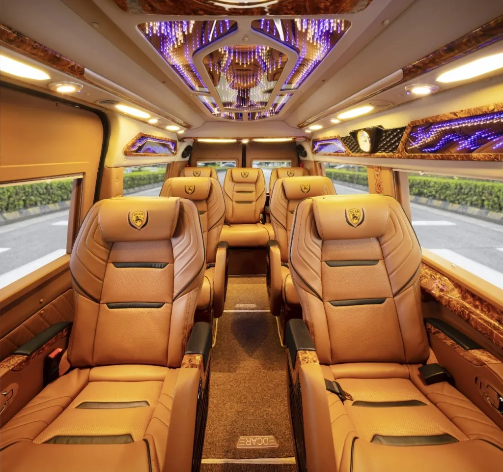 Nội thất sang trọng của các dòng xe Limousine đi Vĩnh Phúc