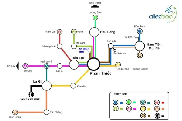Lộ trình di chuyển xuyên suốt và thuận tiện của nhà xe Tân Dương Hồng
