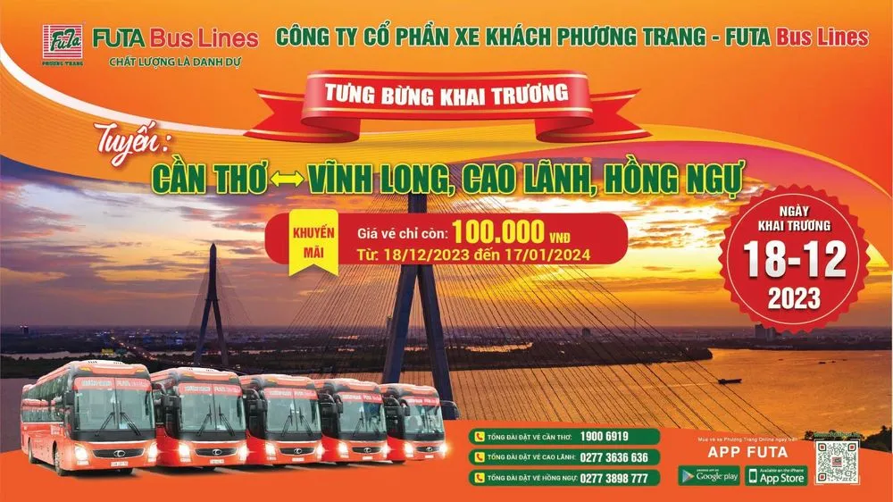 Tuyến xe khách Phương Dung đi Cần Thơ mang đến hành trình an toàn và êm ái cho hành khách