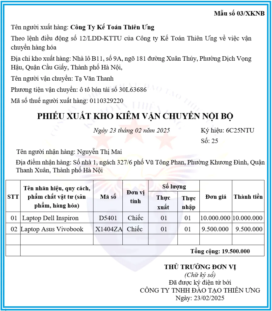 Sự chuẩn bị kỹ lưỡng về mặt chứng từ là chìa khóa cho mọi chuyến hàng thành công