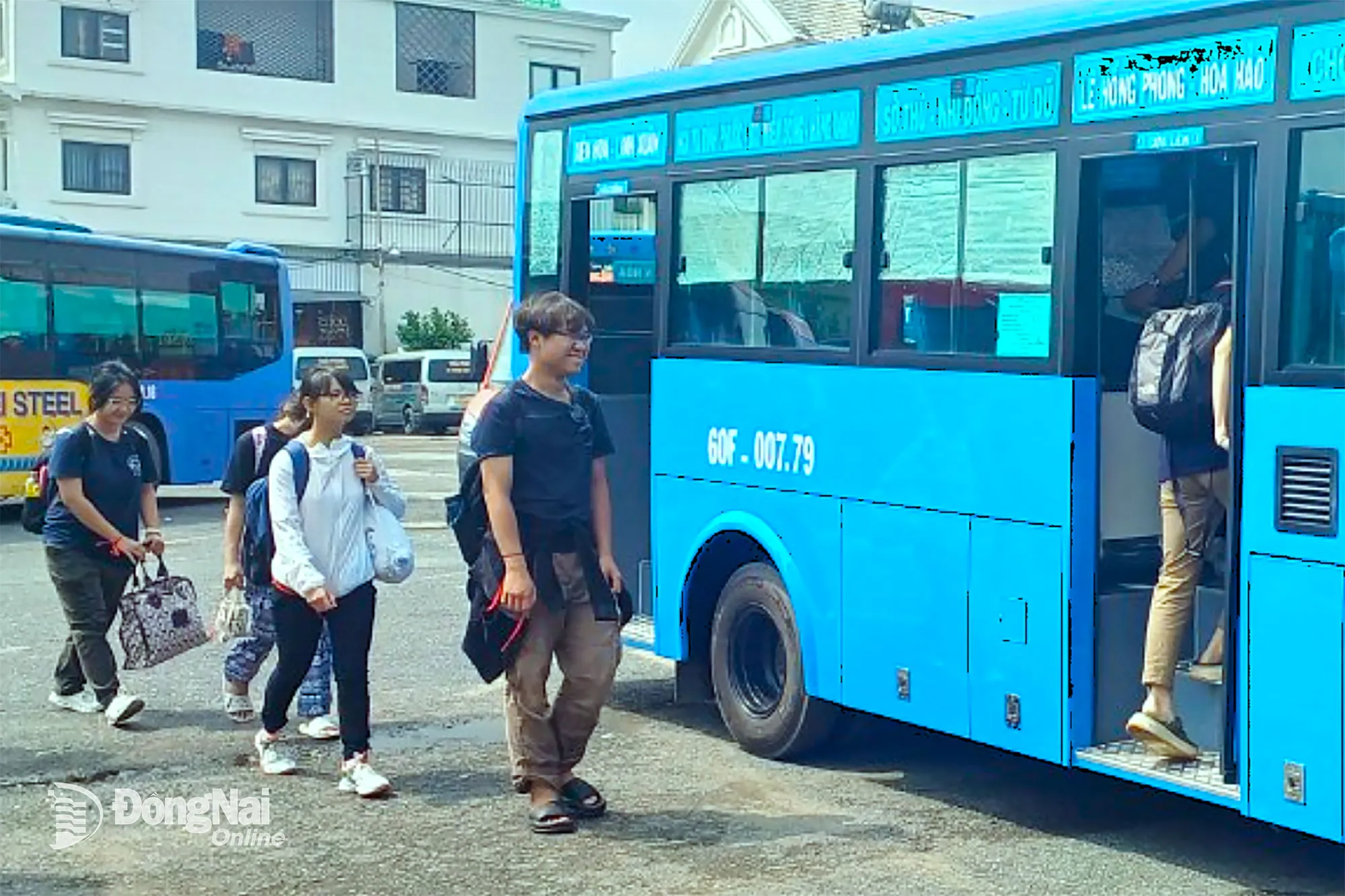 Bản đồ mô phỏng lộ trình các tuyến xe buýt đi qua cầu Bùi Hữu Nghĩa