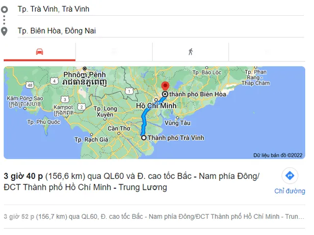 Lộ trình di chuyển hiện đại giúp rút ngắn thời gian từ Đồng Nai về Trà Vinh