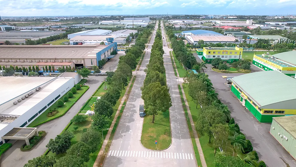 Toàn cảnh Khu công nghiệp Amata  một trong những trung tâm kinh tế trọng điểm của tỉnh Đồng Nai